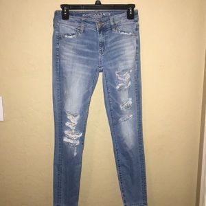 American Eagle ripped jeans